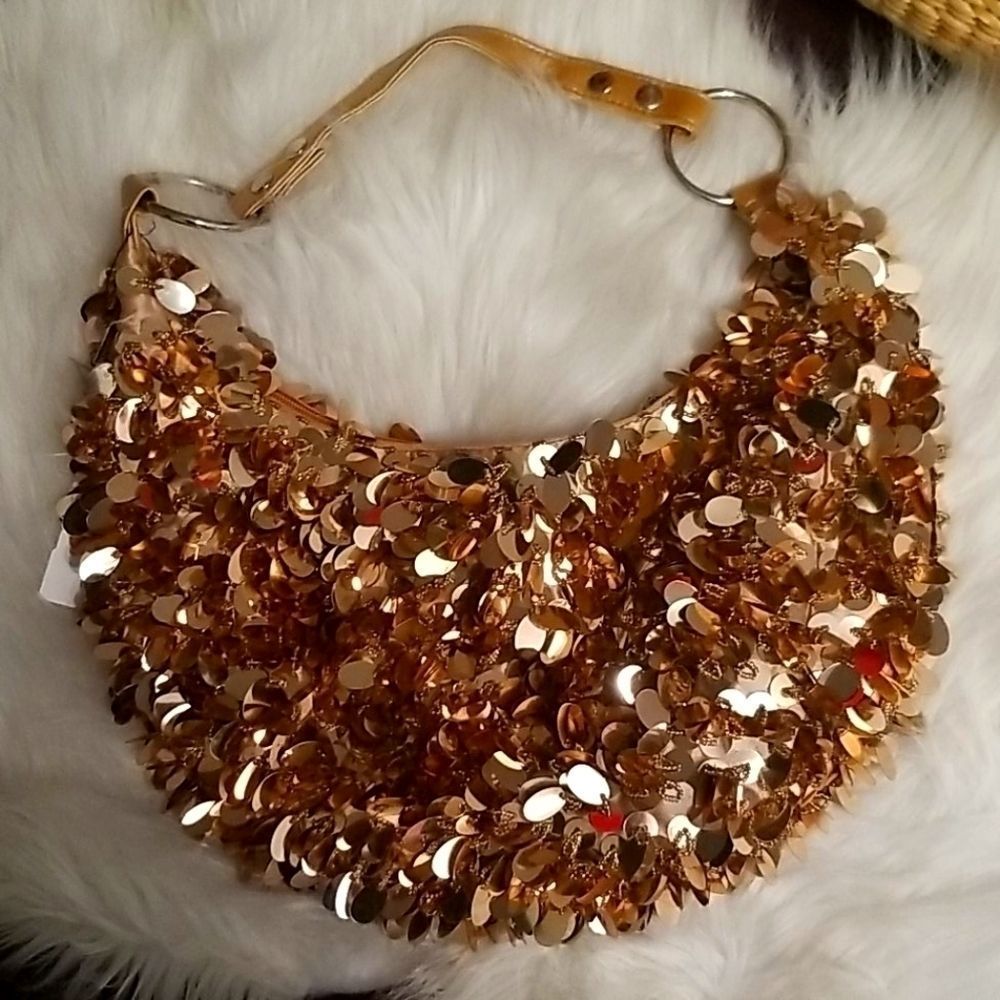 Gold Shoulder bag NWOT!!! - Picture 1 of 3
